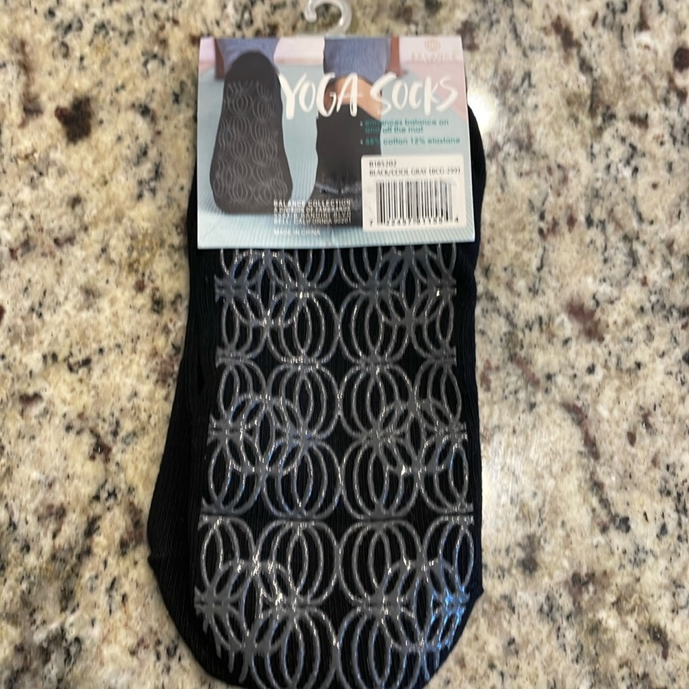 Balance Collection Yoga socks. One size fits most. Slip resistant. New.